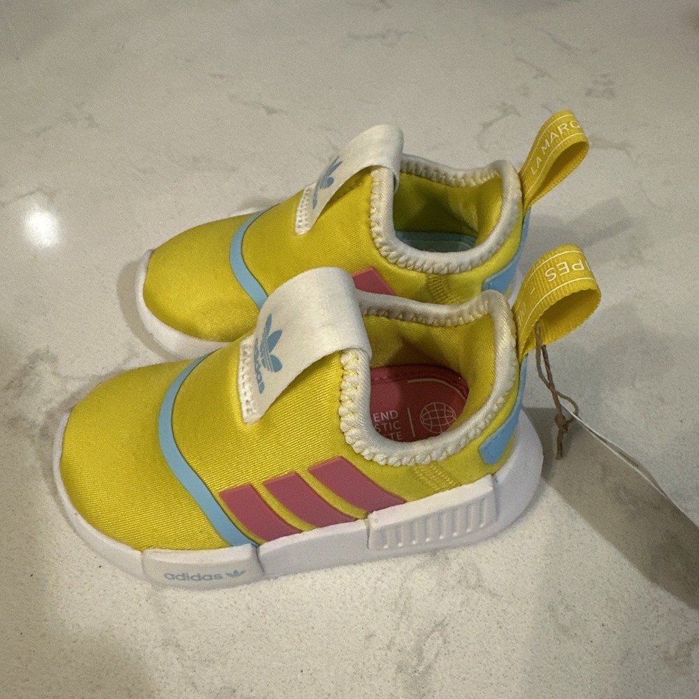 Adidas NWT NMD 360 I "Team Yellow Solar‎ Pink" Sneakers GY9158 Size 4K